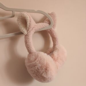 Cozy Pink Furry Earmuffs for Kids